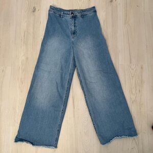 Billabong Light Blue High-Waisted Flare Jeans size 28 Womens